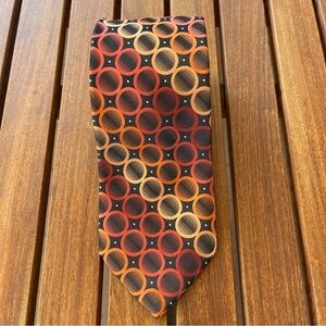 ARROW ~ Cool Retro Print in Oranges and Black ~3” Width